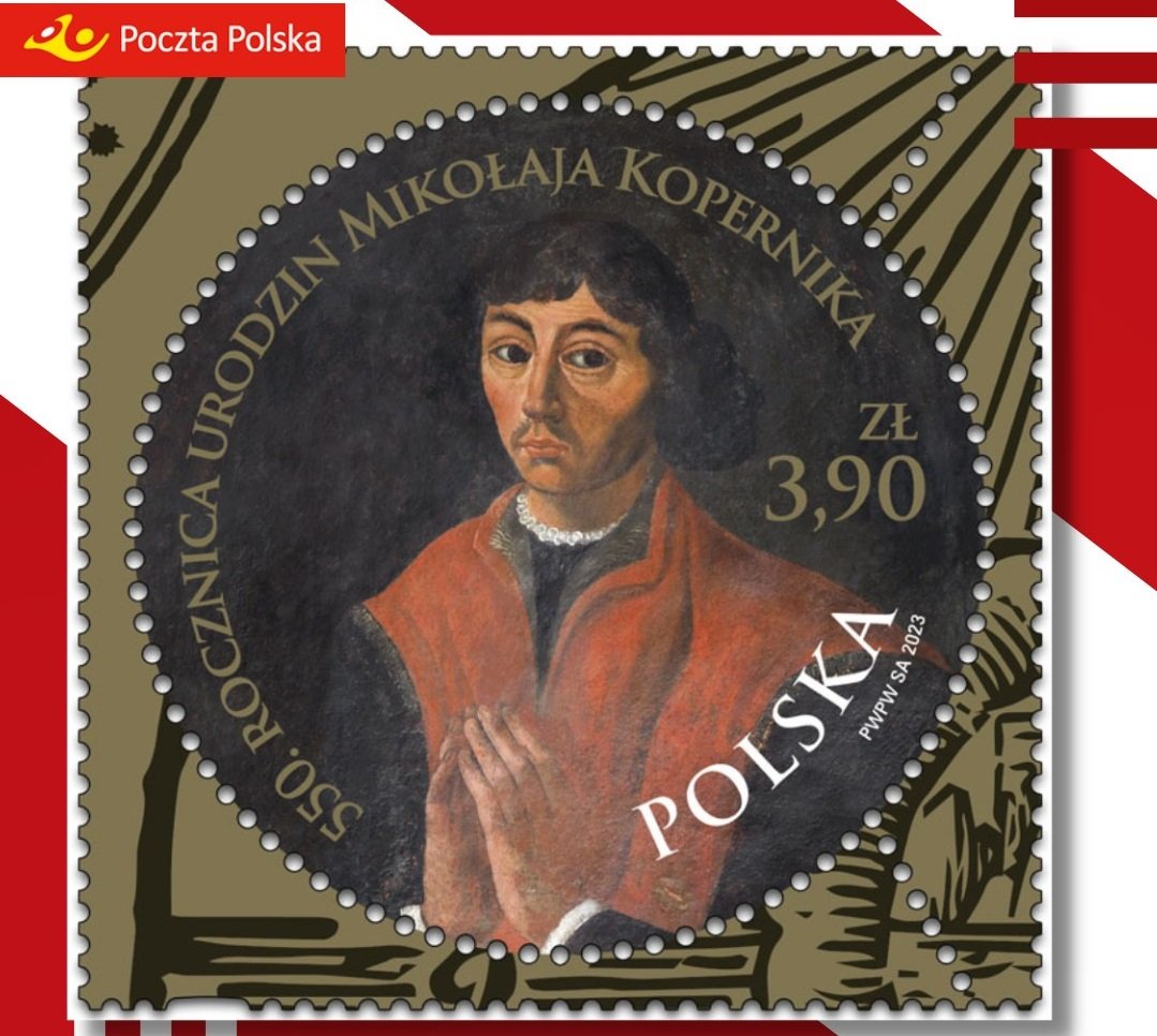 Poczta Polska opublikowała nowy okolicznościowy znaczek. Widnieje na nim Mikołaj Kopernik