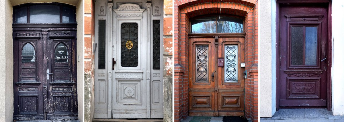 Sfotografowali stare przedwojenne drzwi wejściowe do braniewskich kamienic