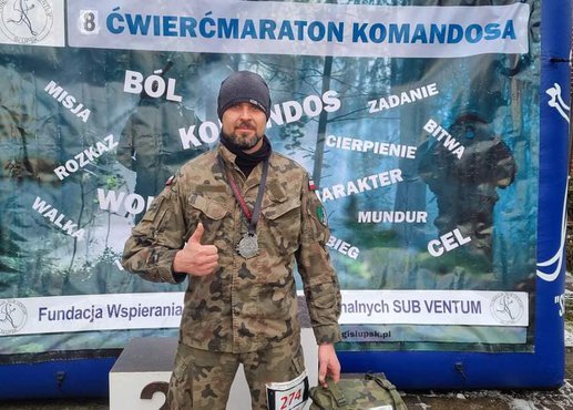 Żołnierz z Braniewa z medalem Wielkiego Szlema Komandosa