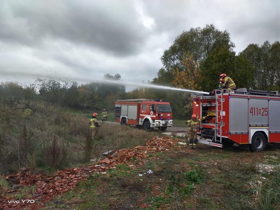 Braniewo: Pożar na terenie zakładu utylizacji odpadów
