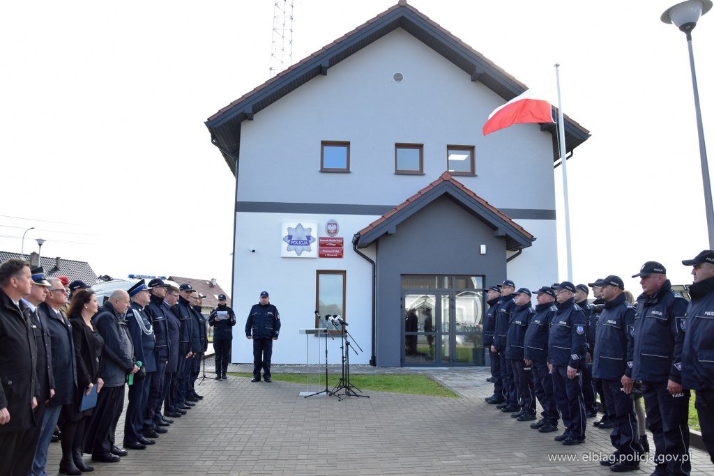 Uroczyste otwarcie nowej siedziby Posterunku Policji w Młynarach