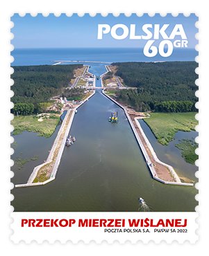 Poczta Polska wyemitowała znaczek upamiętniający przekop Mierzei Wiślanej