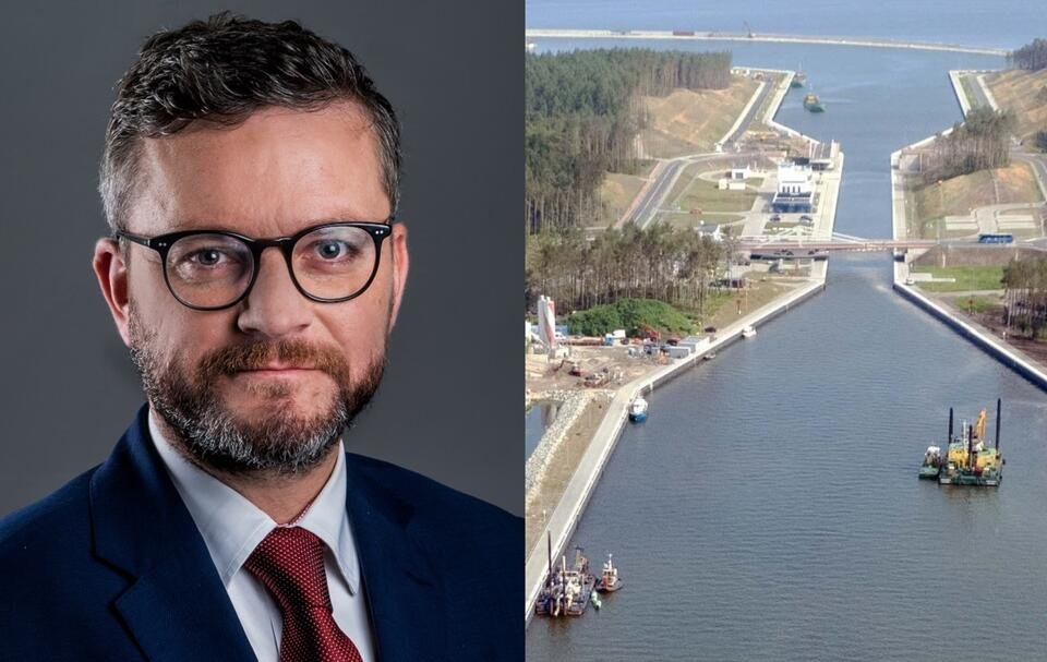 Atak na przekop Mierzei. Wiceminister Witkowski: To wszystko jest pisane rosyjską cyrylicą