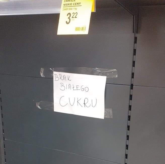 Cukier pilnie poszukiwany. W Elblągu też zaczyna brakować cukru w sklepach