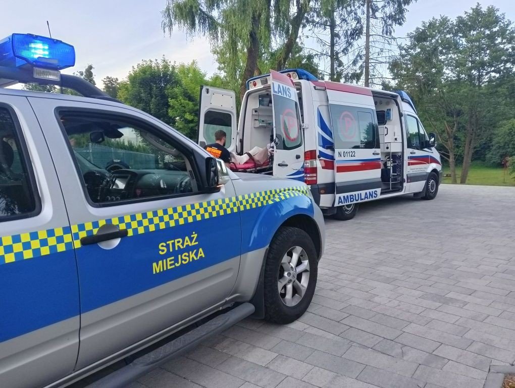 Elbląg: Niebezpieczna zabawa w parku Dolinka. Potrzebna była pomoc medyczna