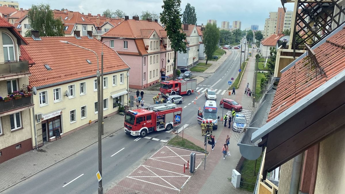 Elbląg: Groźnie wyglądająca kolizja na ul. Robotniczej
