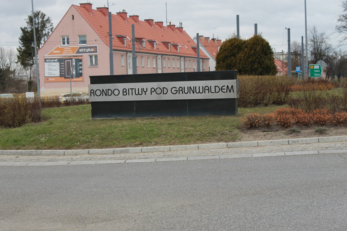 Rondo  Bitwy pod Grunwaldem ma już nowy cokół