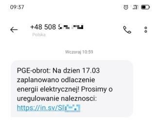 Elbląg: Uwaga na fałszywe SMS-y o nieopłaconym rachunku za prąd
