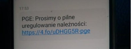 To nie PGE! Nie daj się oszukać! Uważaj na fałszywe SMS-y