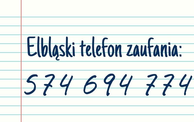 Elbląski telefon zaufania. Dzwoń, gdy masz problem