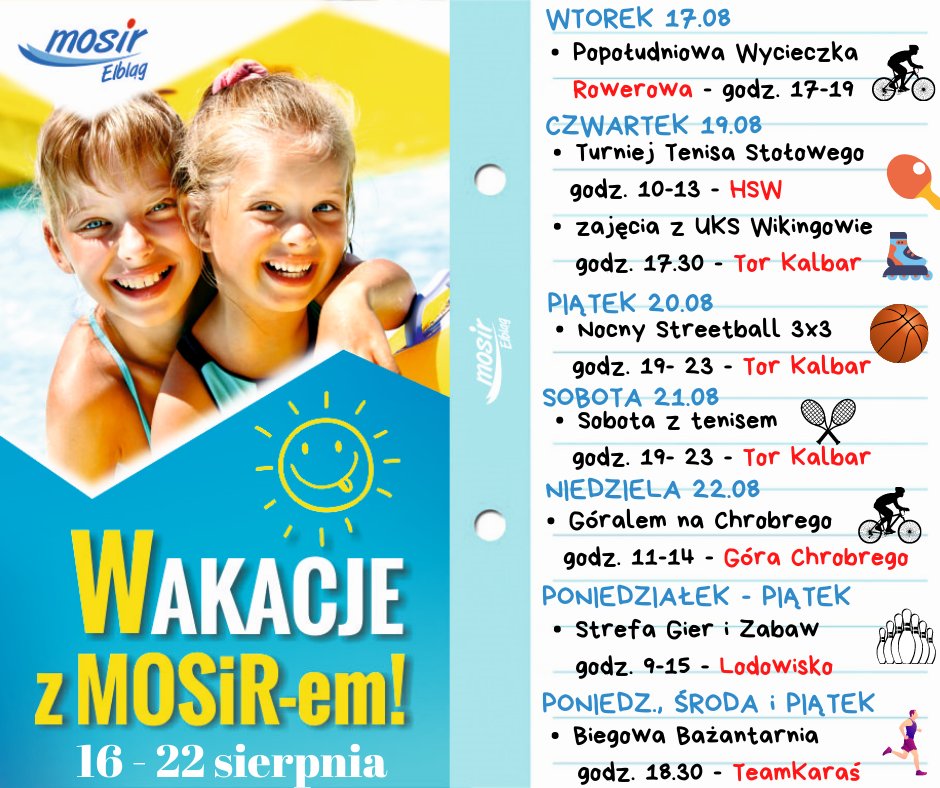Streetball, rowery i tenis, czyli Wakacje z MOSiR-em