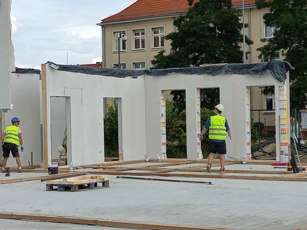 Elbląg: Trwa budowa nowego przedszkola przy Mielczarskiego
