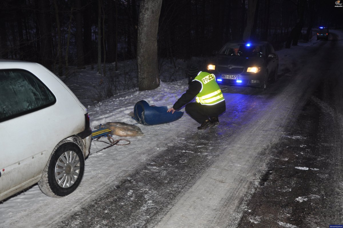 Wypadek podczas kuligu. Kierowca usłyszał zarzuty
