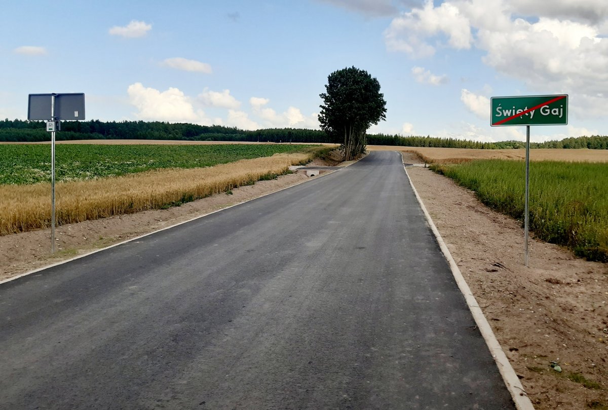 Droga ze Świętego Gaju do Kwietniewa gotowa!