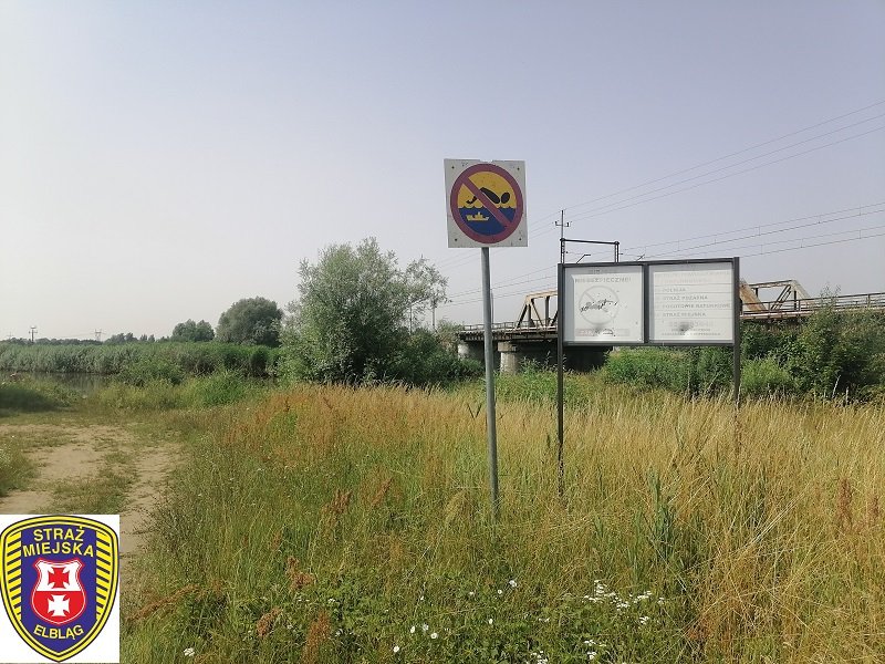  Zakaz kąpieli w niedozwolonych miejscach 