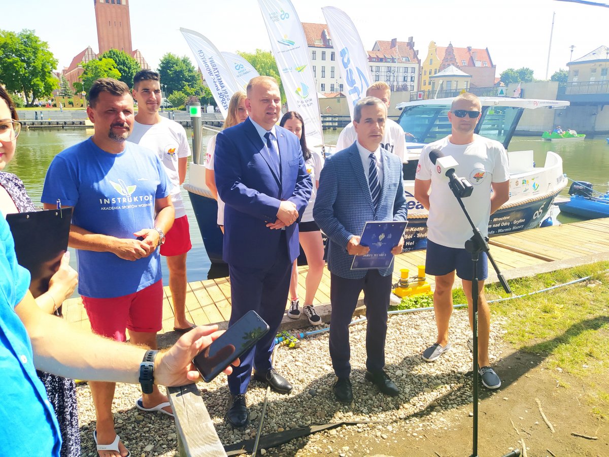 ECO AWF: Łódź ekologiczna odwiedziła Elbląg