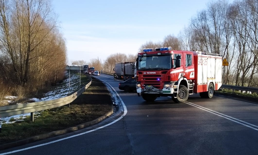 Uwaga kierowcy! Wypadek na drodze w kierunku Malborka! Utrudnienia w ruchu!