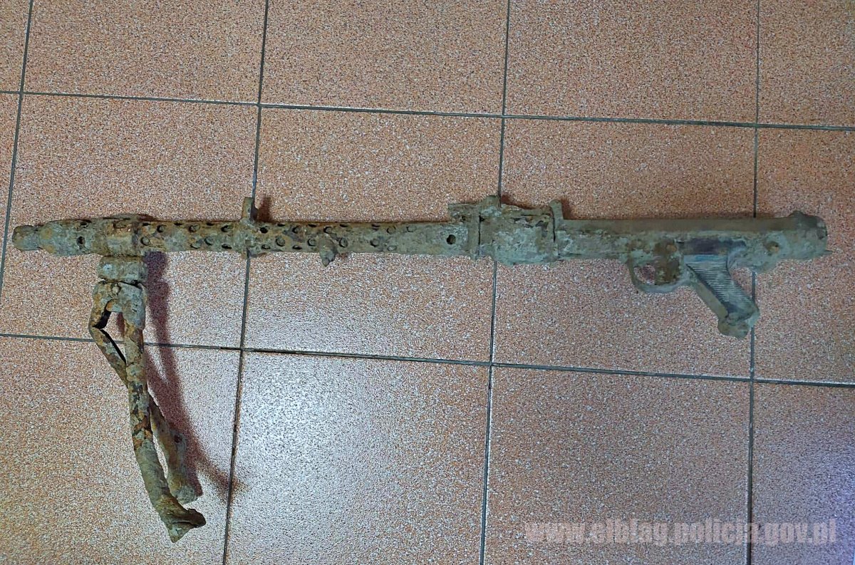 Kopali basen i znaleźli karabin maszynowy