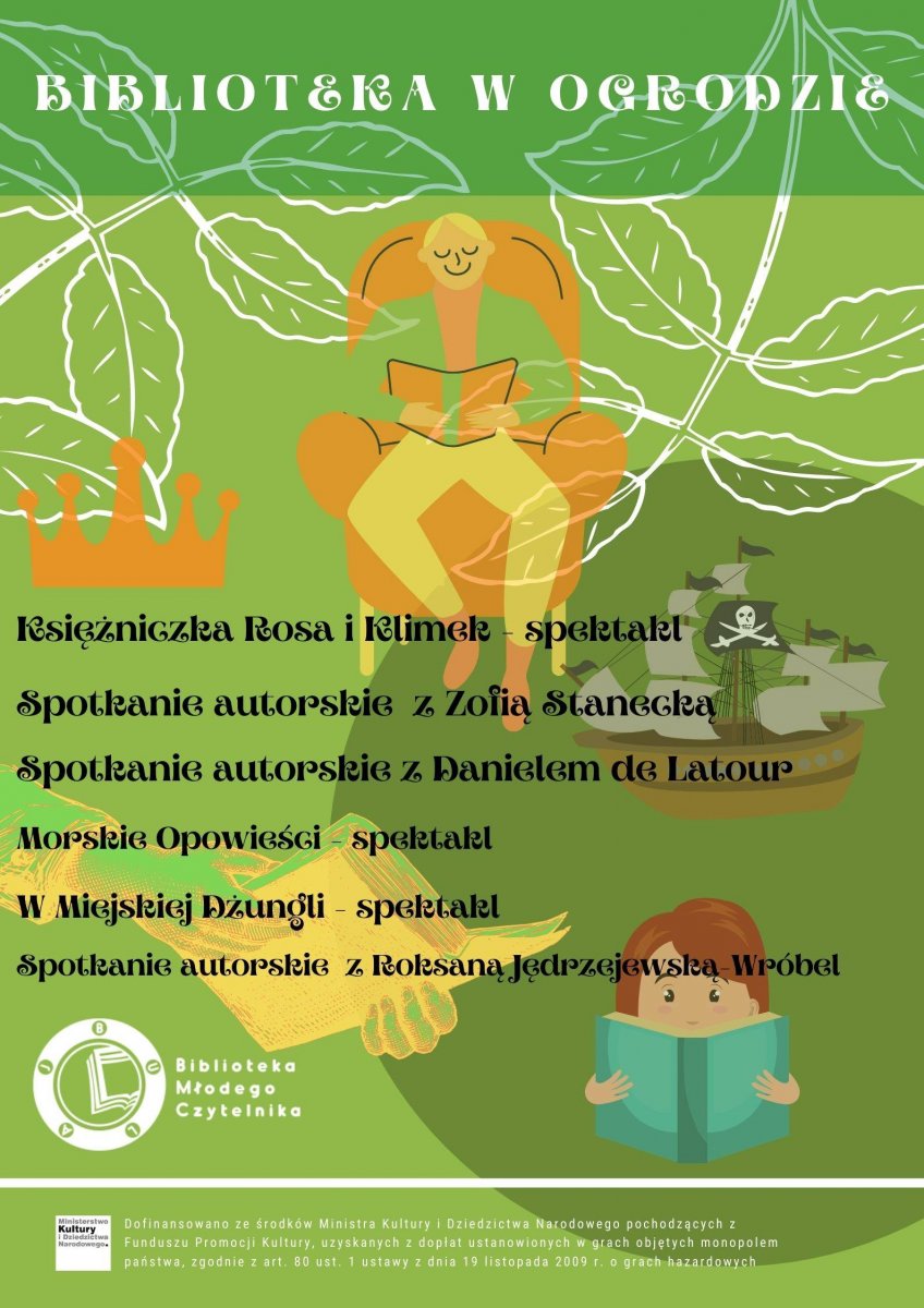 Biblioteka w ogrodzie: spotkania dla najmłodszych