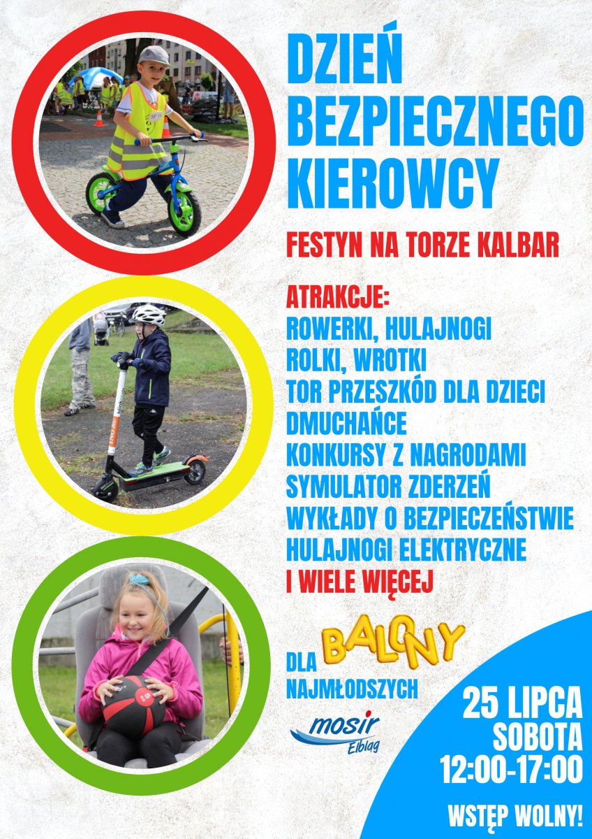 Dzień Bezpiecznego Kierowcy: rodzinny festyn na Kalbarze