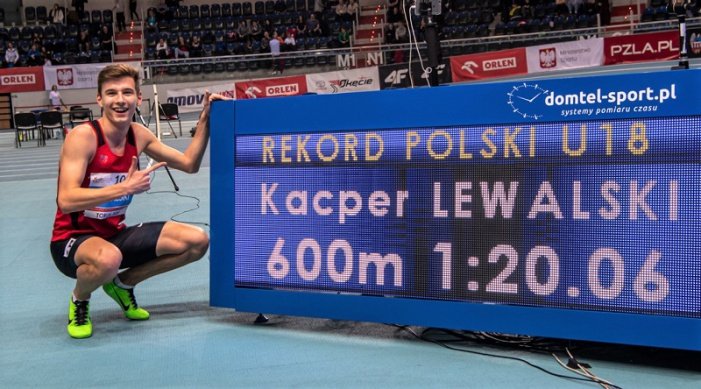 Kacper Lewalski z najlepszym wynikiem w historii polskiej lekkoatletyki