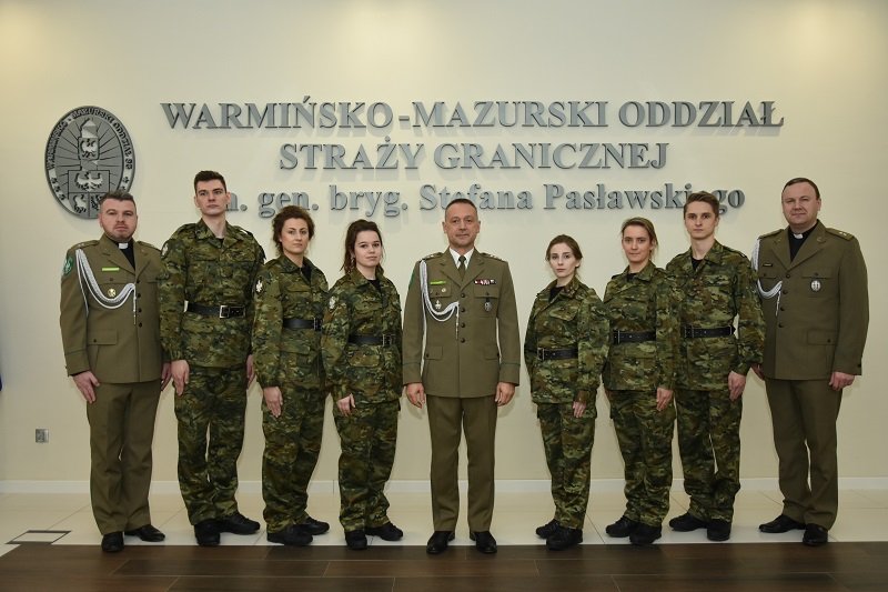 Nowi funkcjonariusze warmińsko-mazurskiego Oddziału SG