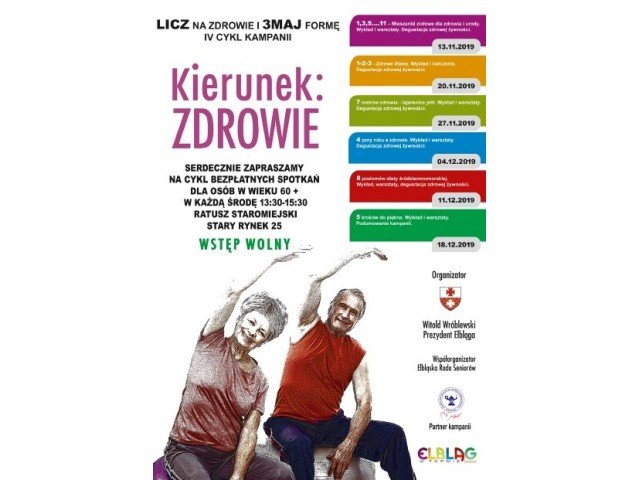 Seniorze już jutro wybierz Kierunek Zdrowie