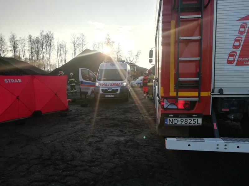 Tragiczny wypadek na terminalu [ZDJĘCIA]