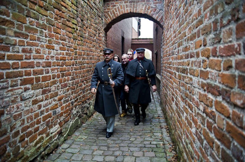 Marszałek Piłsudski ze swoim sztabem w Elblągu [VIDEO]