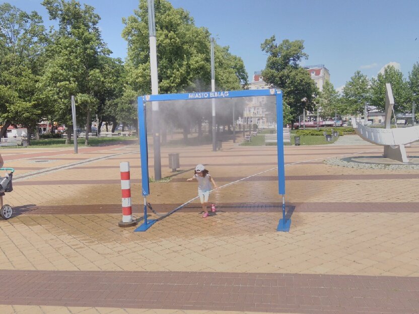 Kurtyny wodne dadzą wytchnąć elblążanom w upalne dni