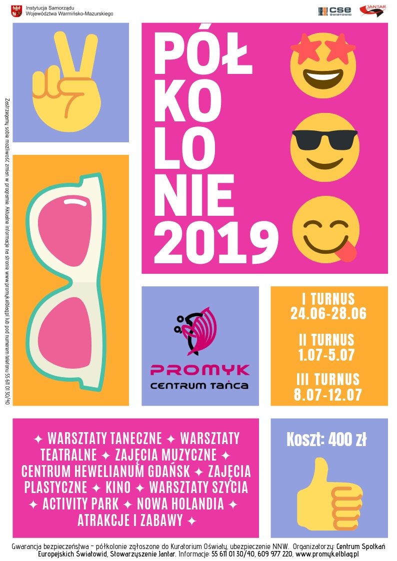 Półkolonie 2019 w Centrum Tańca Promyk