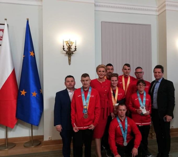 Reprezentacja Olimpiad Specjalnych z wizytą w Pałacu Prezydenckim