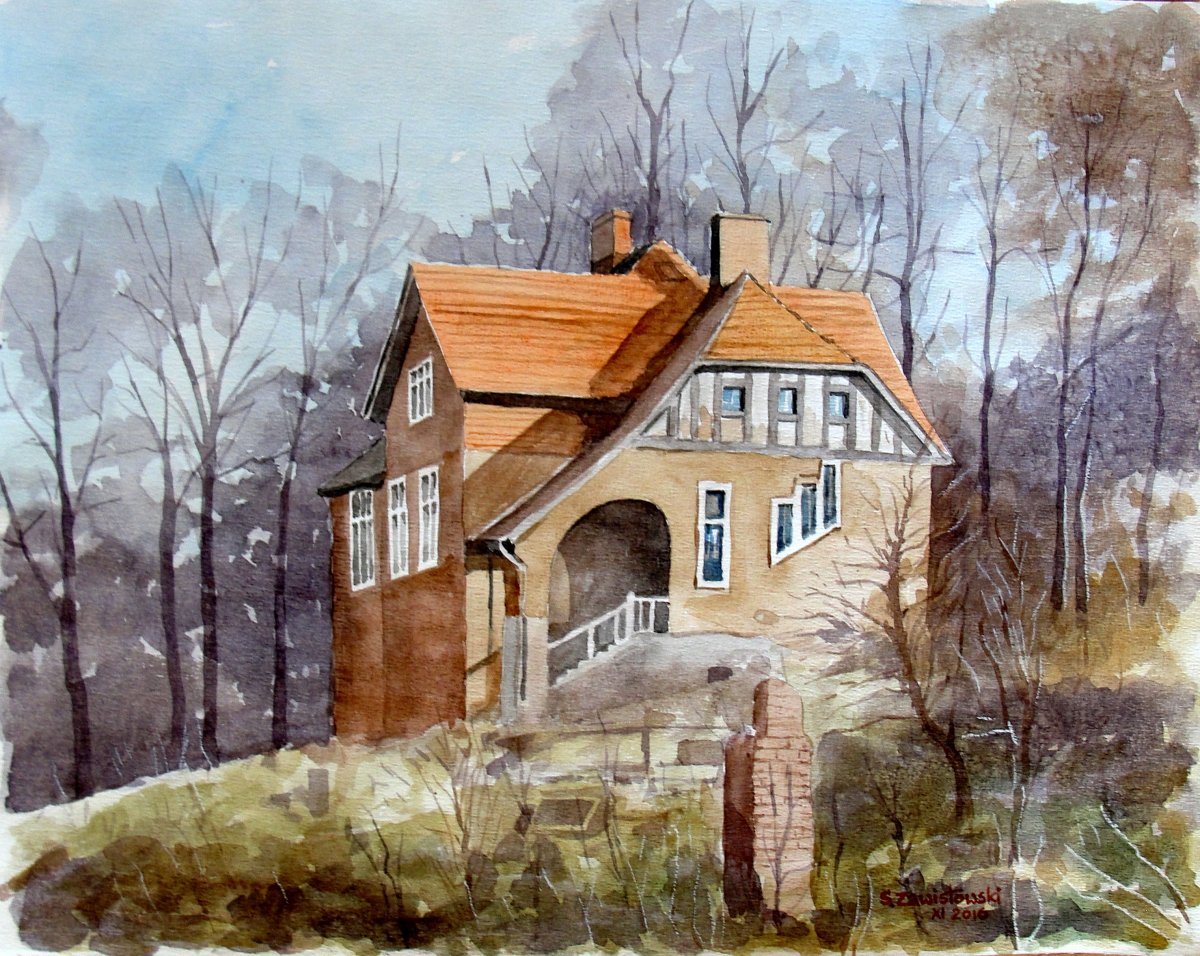 Architektura Elbląga i okolic w akwareli