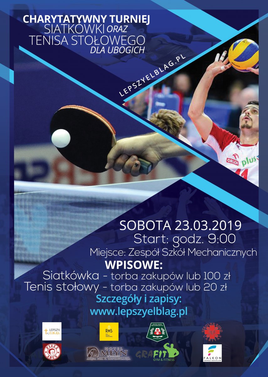 Charytatywny Turniej Siatkówki oraz Tenisa Stołowego dla Ubogich