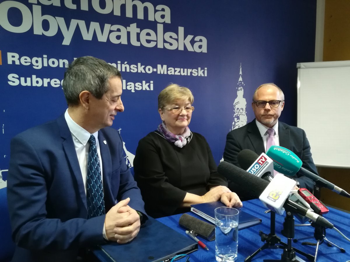 O Kodeksie Wyborczym, małym ruchu granicznym i dotacji dla TVP na konferencji w Platformie Obywatelskiej