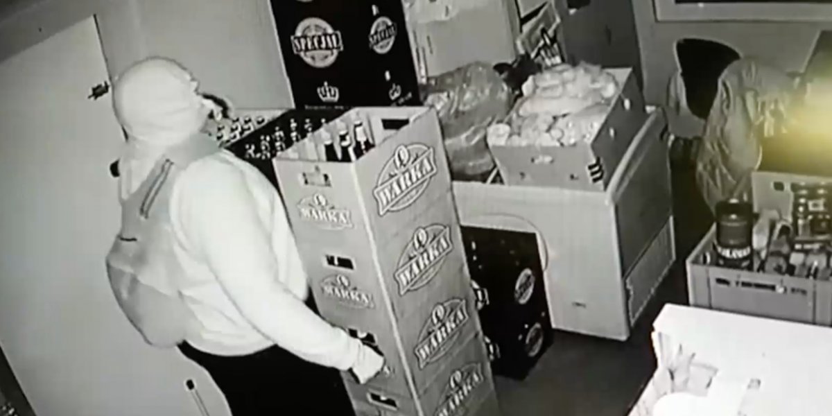 Seria włamań do sklepów koło Elbląga. Policjanci ujęli podejrzanego [film]