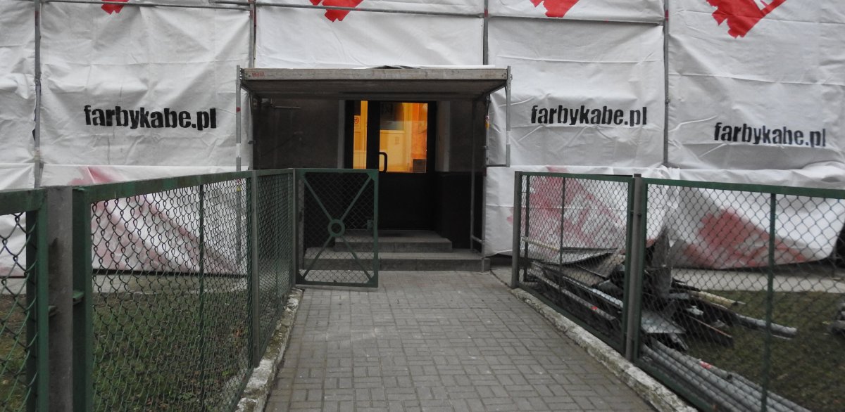 Remontują budynek policji w Pasłęku