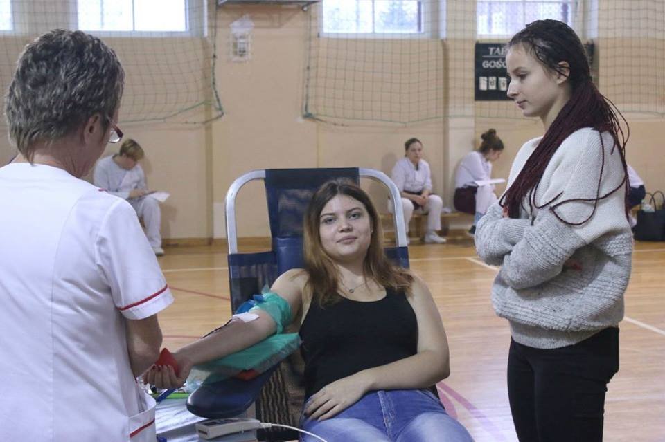 Uczniowie oddawali krew