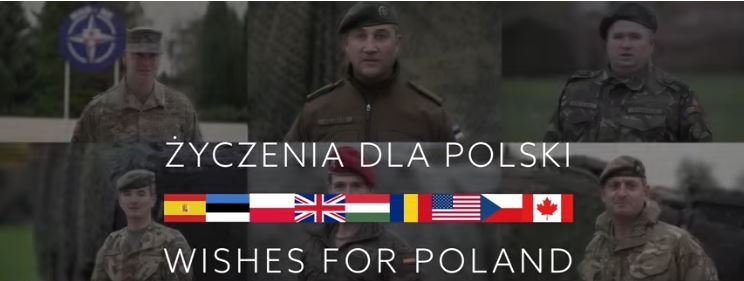 Życzenia dla Polaków od żołnierzy NATO. Także z Elbląga [film]