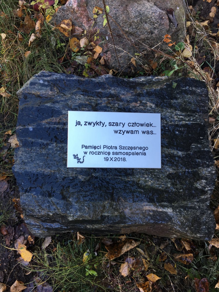 Rocznica samospalenia Piotra Szczęsnego. Uczczą jego pamięć w Elblągu