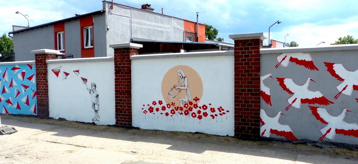 Czerwone maki i bociany na 100-lecie odzyskania niepodległości