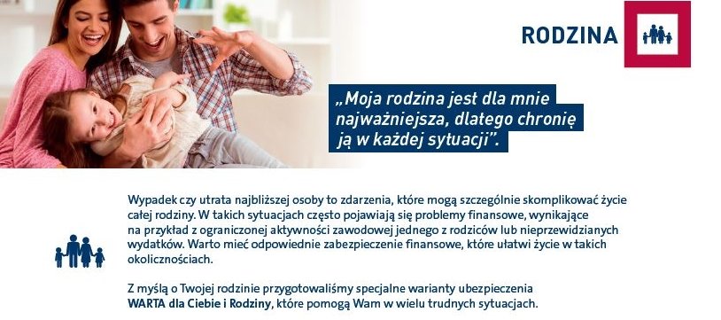 Idealne ubezpieczenie dla Ciebie i dla rodziny