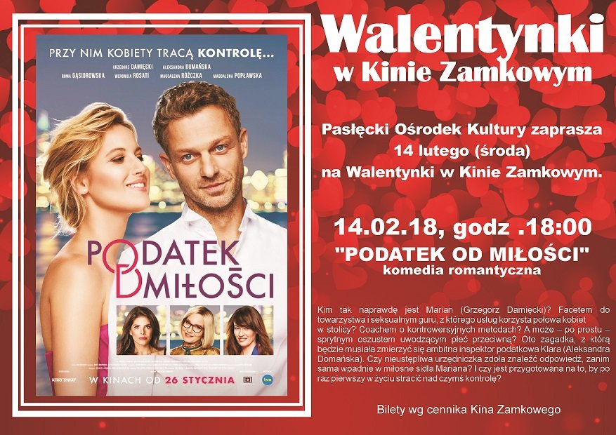 Walentynki w Kinie Zamkowym w Pasłęku