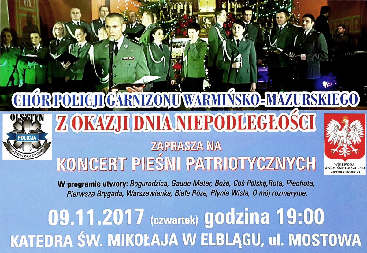 Koncert chóru policyjnego
