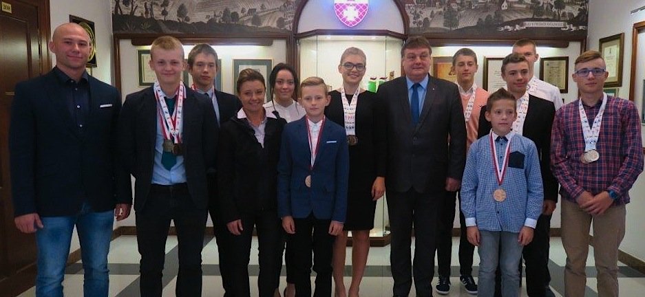 Kajakarze Olimpii Elbląg u prezydenta