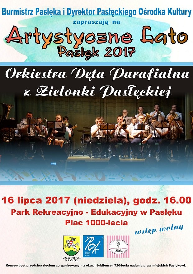 Koncert orkiestry dętej z Zielonki Pasłęckiej