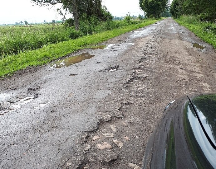 Taką drogą muszą jeździć. 