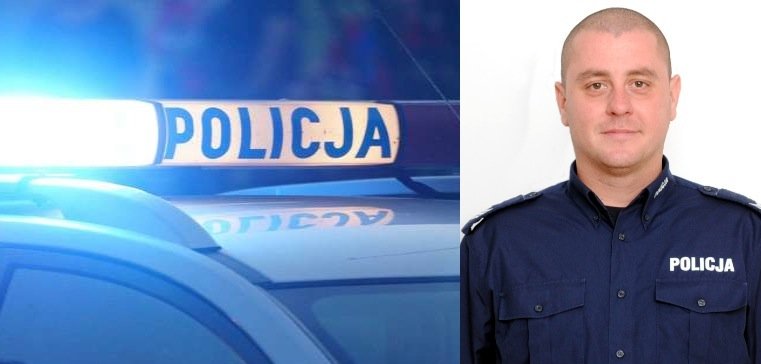 85-latka przewróciła się i uderzyła głową o chodnik. Z pomocą pospieszył policjant