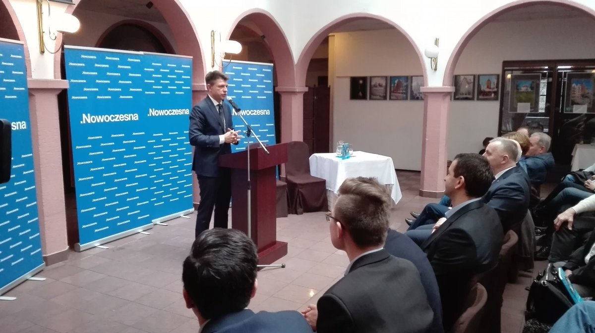 Ryszard Petru w Elblągu. Mówił m.in. o 