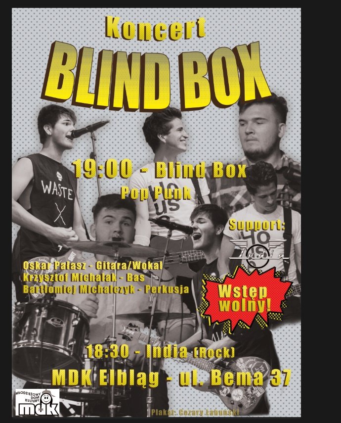 Siła młodości na scenie. Koncert Blind Box w MDK